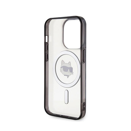 Karl Lagerfeld IML Choupette Head MagSafe - pouzdro pro iPhone 15 Pro Max (průhledné)