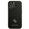 Guess Saffiano 4G Small Metal Logo - Coque iPhone 13 Pro (noir)