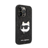 Karl Lagerfeld NFT Glitter Choupette Patch - pouzdro pro iPhone 14 Pro (černé)