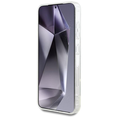 Karl Lagerfeld Button Karl Head nyomtatott logó MagSafe - Samsung Galaxy S25 tok (fehér)