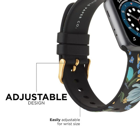 Rifle Paper Band - Armband für Apple Watch 38/40/41 mm (Garden Party Blue)