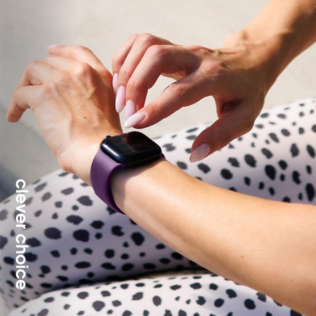 Crong Liquid - Pánt Apple Watch 44/45/46/49 mm-es órához (szilva)
