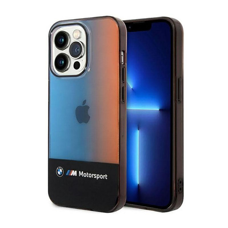 BMW Half Tricolor - iPhone 14 Pro tok (fekete)