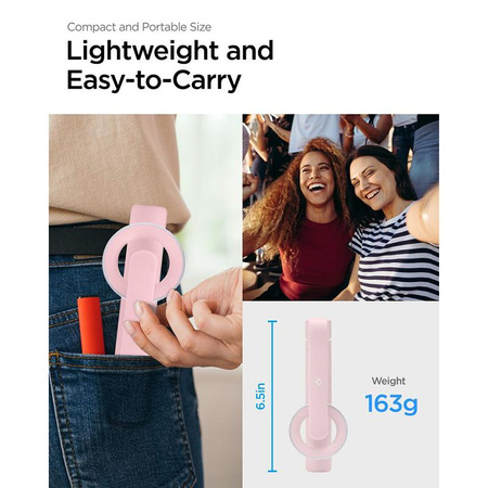 Spigen S570W MagSafe Bluetooth Selfie Stick állvány - okostelefon állvány / szelfibot tartó (Misty Rose)