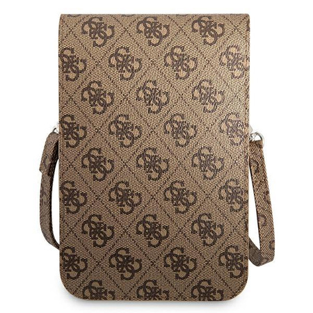 Peněženka Guess 4G Triangle Logo Phone Bag - taška na chytrý telefon a příslušenství (hnědá)