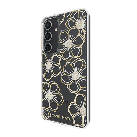 Case-Mate Floral Gems - pouzdro pro Samsung Galaxy S24+ (zlaté)