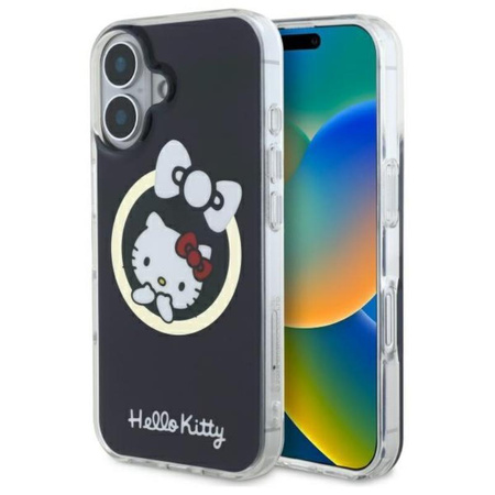 Hello Kitty IML Fun Bow MagSafe - pouzdro pro iPhone 16 (černé)