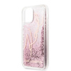 Karl Lagerfeld Signature Glitter Case - Coque iPhone 11 (Rose Gold)