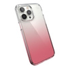 Speck Presidio Perfect-Clear + Ombre - iPhone 14 Pro Max Case with MICROBAN Coating (Clear / Vintage Rose Fade)