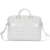 Guess 4G Peony Front Pocket Zipper Triangle Logo - 16" Notebook Bag (white)
