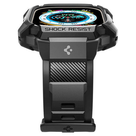 Spigen Rugged Armor Pro – Pasek z obudową do Apple Watch Ultra 49 mm (Czarny)