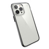 Speck Presidio Perfect-Clear with Impact Geometry - iPhone 14 Pro Max Case with MICROBAN Coating (Clear / Black)