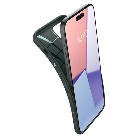 Spigen Liquid Air - Hülle für iPhone 15 Pro Max (Abyss Grün)