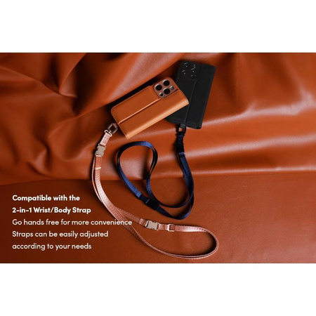 Moshi Overture MagSafe - 3v1 Kožené pouzdro s klopou iPhone 16 Pro Max (Caramel Brown)