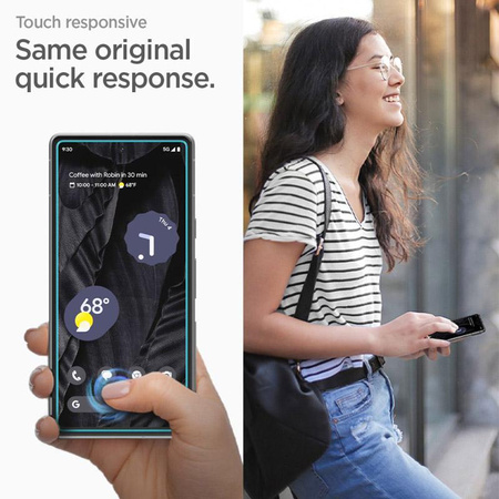 Spigen Alm Glas.TR 2-Pack - Tvrzené sklo pro Google Pixel 7A (2 kusy.) (Transparentní)
