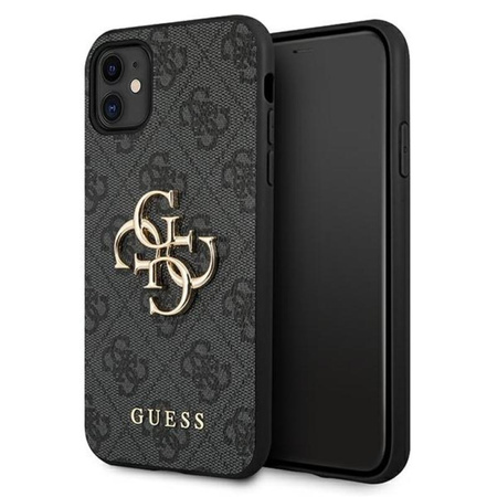 Guess 4G Big Metal Logo - iPhone 11 Tasche (grau)