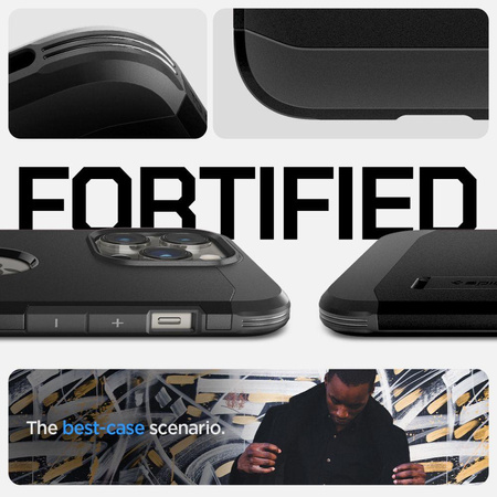 Spigen Tough Armor MagFit - iPhone 14 Pro MagSafe tok (fekete)