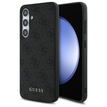 Guess 4G fém arany logó - Samsung Galaxy S24 FE tok (szürke)