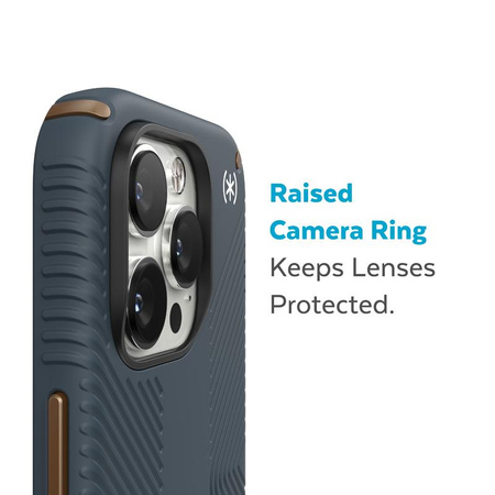 Speck Presidio2 Grip - Csúszásgátló tok iPhone 14 Pro készülékhez (Charcoal / Cool Bronze / Slate)