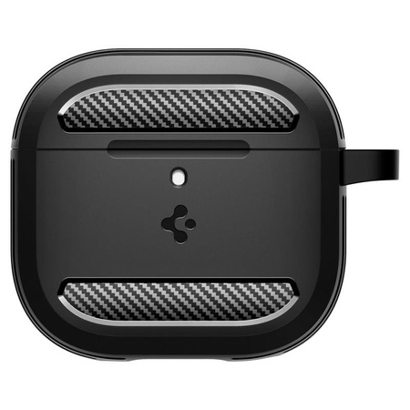 Spigen Rugged Armor - Gehäuse für Apple AirPods 4 (Schwarz matt)