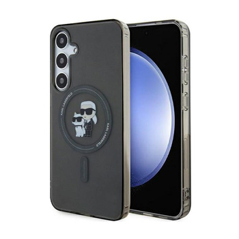 Karl Lagerfeld IML Karl & Choupette Glitter MagSafe - Samsung Galaxy S24+ tok (fekete)