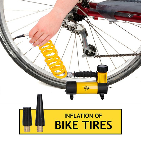 Kleiner touristischer Kompressor Kompressor 12 Volt, Ballpumpe, Fahrradpumpe, Dunlop