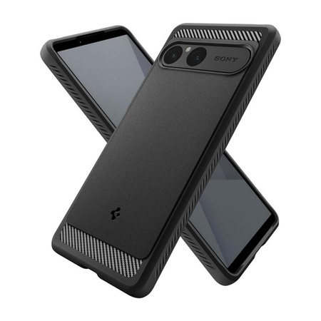 ETUI DO SONY XPERIA 10 VII SPIGEN RUGGED ARMOR ORYGINALNE CZARNE CASE