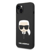 Karl Lagerfeld szilikon ikonikus Karl`s Head MagSafe - iPhone 14 Plus tok (fekete)