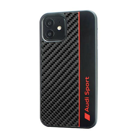 Audi Carbon Fiber Stripe - pouzdro pro iPhone 11 (černé)