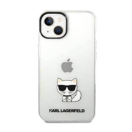 Karl Lagerfeld Choupette Body - pouzdro pro iPhone 14 Plus (průhledné)