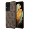 Guess 4G Metal Logo - Étui Samsung Galaxy S21 Ultra (marron)