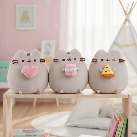 Pusheen - Mascotte en peluche avec sandwich à la crème glacée 24 cm