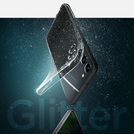 Spigen Liquid Crystal Glitter - pouzdro pro Samsung Galaxy S23+ (průhledné)