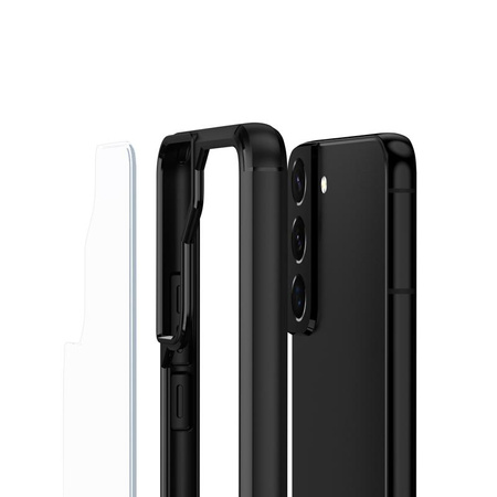 Crong Hybrid Clear Cover - Case for Samsung Galaxy S22+ (black)