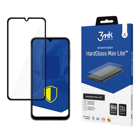 3mk HardGlass Max Lite - Tempered Glass for Samsung Galaxy A25 5G (Black)