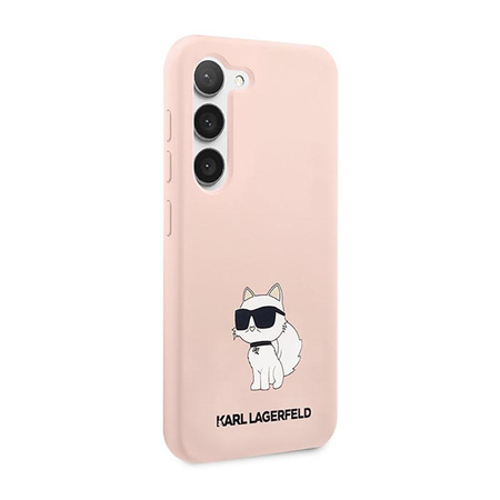 Karl Lagerfeld Silicone NFT Choupette - pouzdro pro Samsung Galaxy S23+ (růžové)