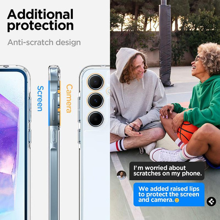 Spigen Ultra Hybrid - Schutzhülle für Samsung Galaxy A55 5G (Transparent)