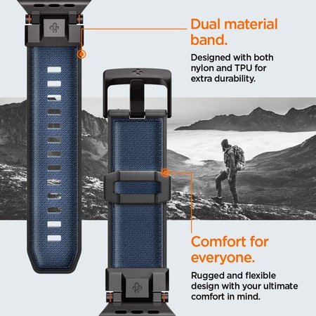 Spigen DuraPro Armor - Řemínek pro Apple Watch 44/45/46/49 mm (Navu Blue)