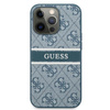 Guess 4G Printed Stripe - Coque pour iPhone 13 Pro Max (bleu)