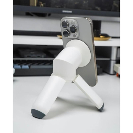 STM MagPod - Stand with stand and holder function for iPhone MagSafe (white)