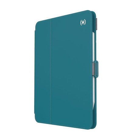 Speck Balance Folio - Étui pour iPad Pro 11" (2022-2018) / iPad Air 11" (2024) / iPad Air 10.9" (5e-4e gén.).) (2022-2020) (Sarcelle/gris nuageux)