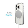 Speck Presidio Perfect-Clear + MagSafe - pouzdro pro iPhone 14 Pro Max s povrchovou úpravou MICROBAN (čiré)
