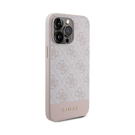 Guess 4G Bottom Stripe Collection - iPhone 15 Pro Max Case (pink)