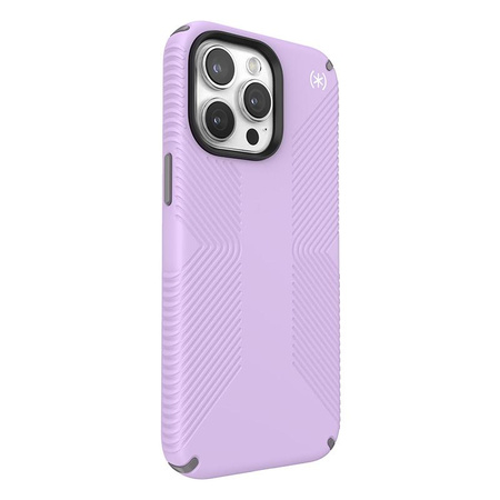 Speck Presidio2 Grip Magsafe - pouzdro pro iPhone 15 Pro Max (Spring Purple / Cloudy Grey / White)
