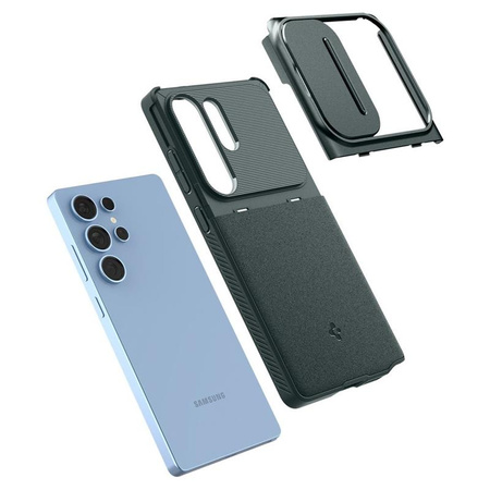 Spigen Optik Armor - tok Samsung Galaxy S25 Ultra (Abyss zöld)