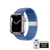 Crong Wave Band - Geflochtenes Armband für Apple Watch 44/45/46/49 mm (blau)