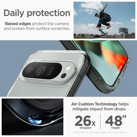 Spigen Ultra Hybrid OneTap Ring MagSafe - Étui pour Google Pixel 9 Pro XL (Blanc)
