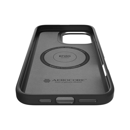 Spigen Enzo Aramid MagSafe - iPhone 16 Pro Max Tasche (Schwarz / Silber)