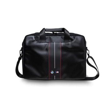 BMW Carbon Red Stripes - 16" notebook táska (fekete)