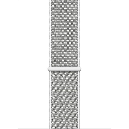 Crong Nylon - Bracelet sport pour Apple Watch 38/40/41/42 mm (Gris argenté)